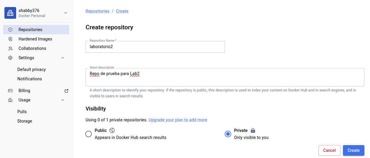 Docker Hub Repo /img/posts/proyectos/laboratorio2/dockerhub1.png